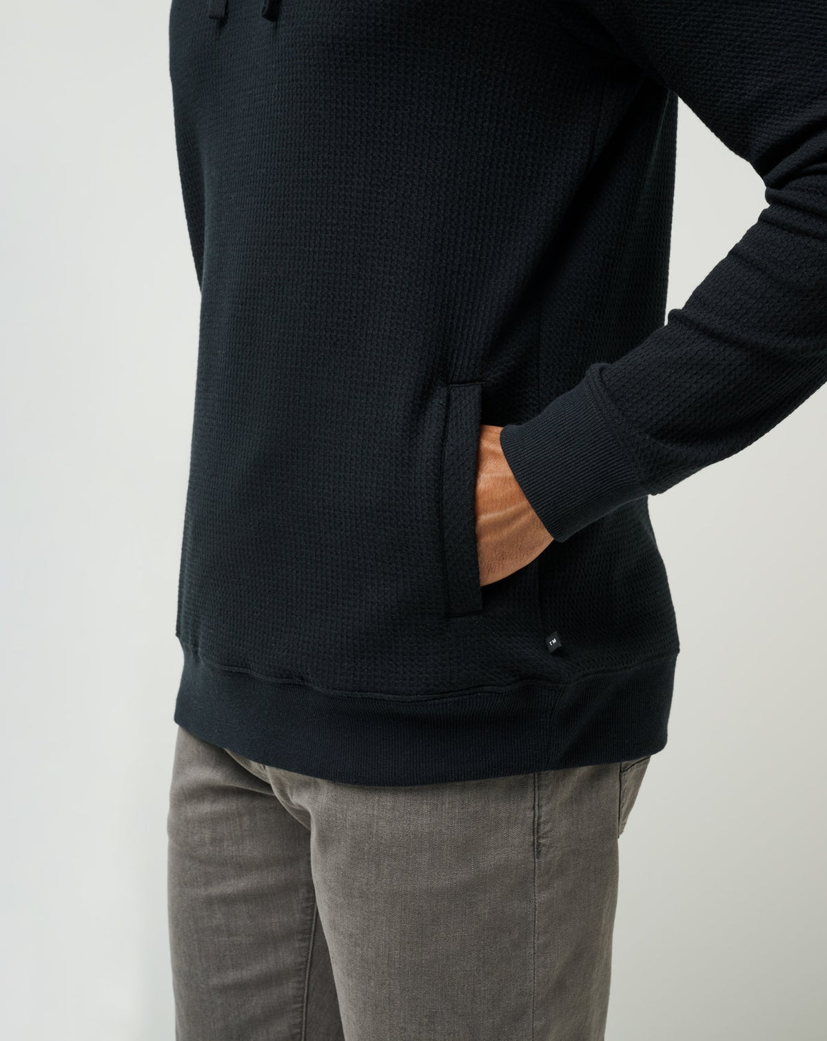 Cloud Waffle Hoodie Black | Travis Mathew Top Pick