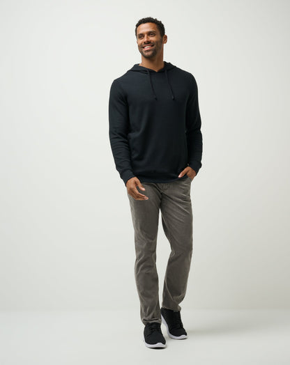 Cloud Waffle Hoodie Black | Travis Mathew Top Pick