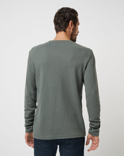 Cloud Waffle Crew Dark Olive | Travis Mathew Latest