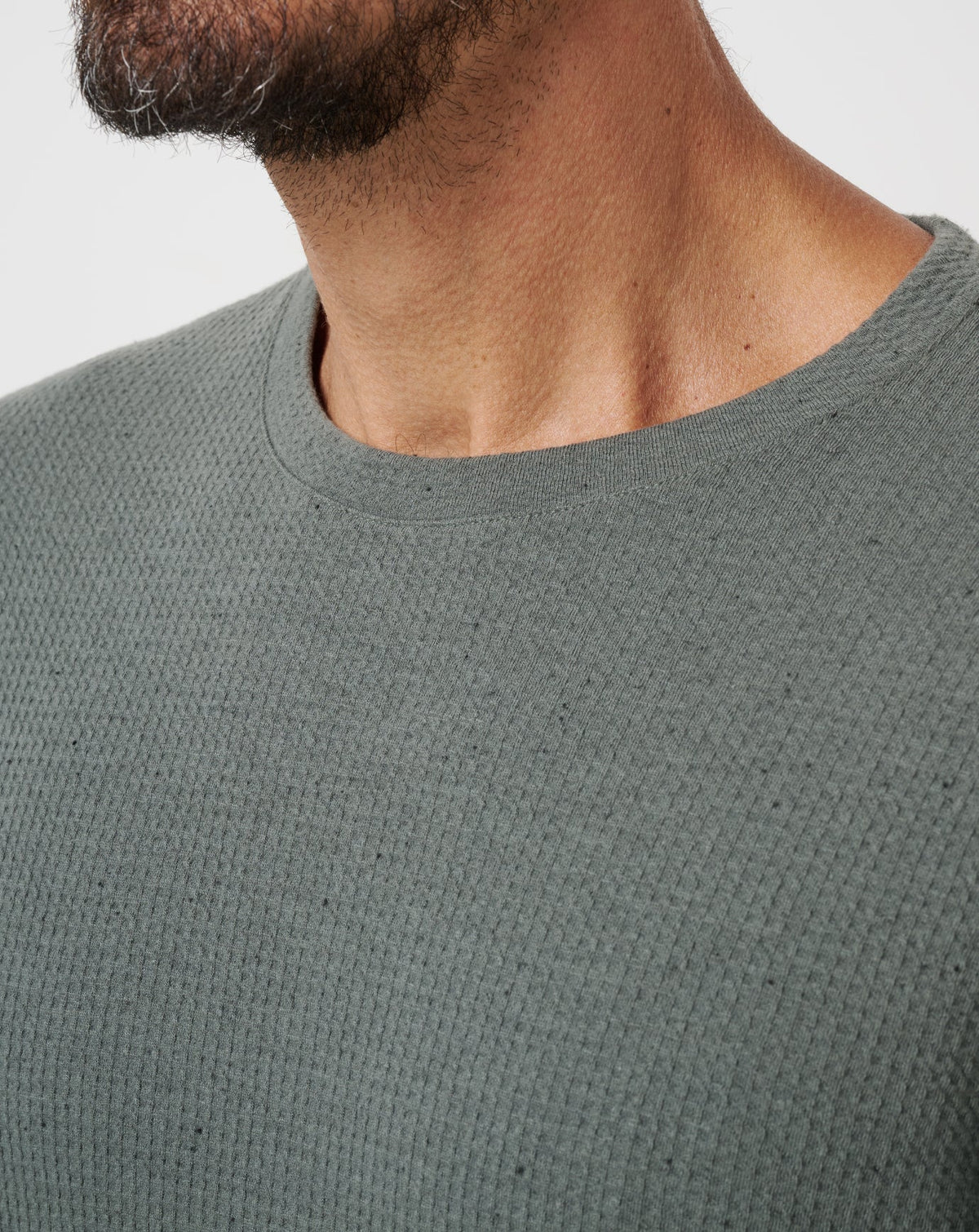 Cloud Waffle Crew Dark Olive | Travis Mathew Latest