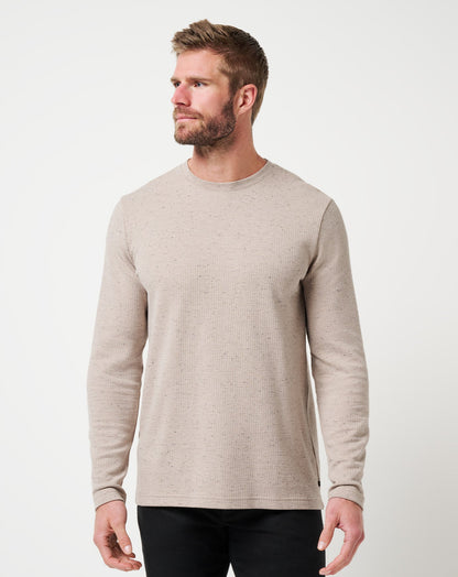 Cloud Waffle Crew Oxford Tan | Travis Mathew Latest