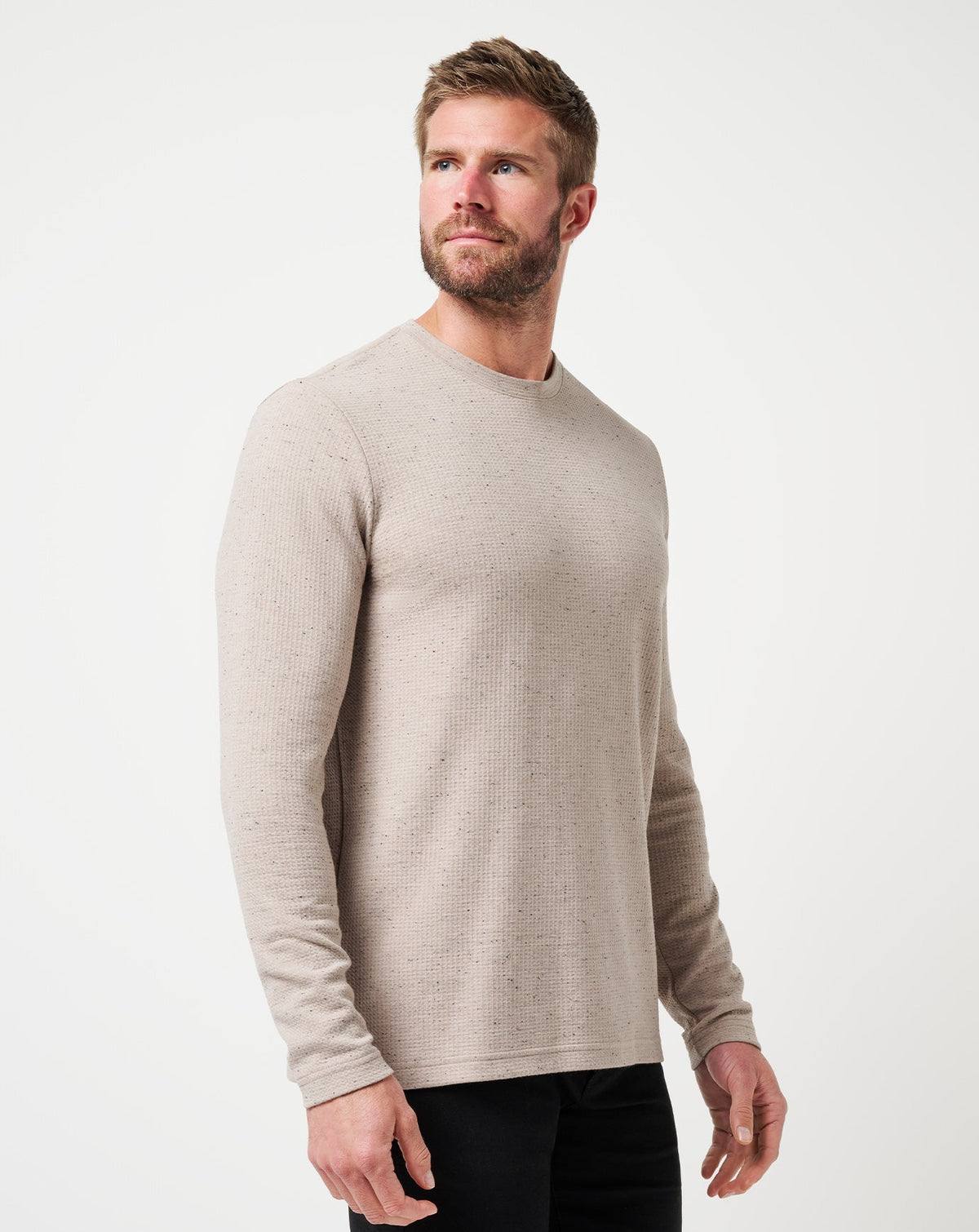 Cloud Waffle Crew Oxford Tan | Travis Mathew Latest