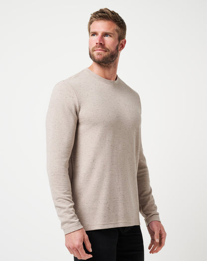 Cloud Waffle Crew Oxford Tan | Travis Mathew Latest