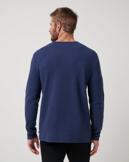 Cloud Waffle Crew Mood Indigo | Travis Mathew Exclusive