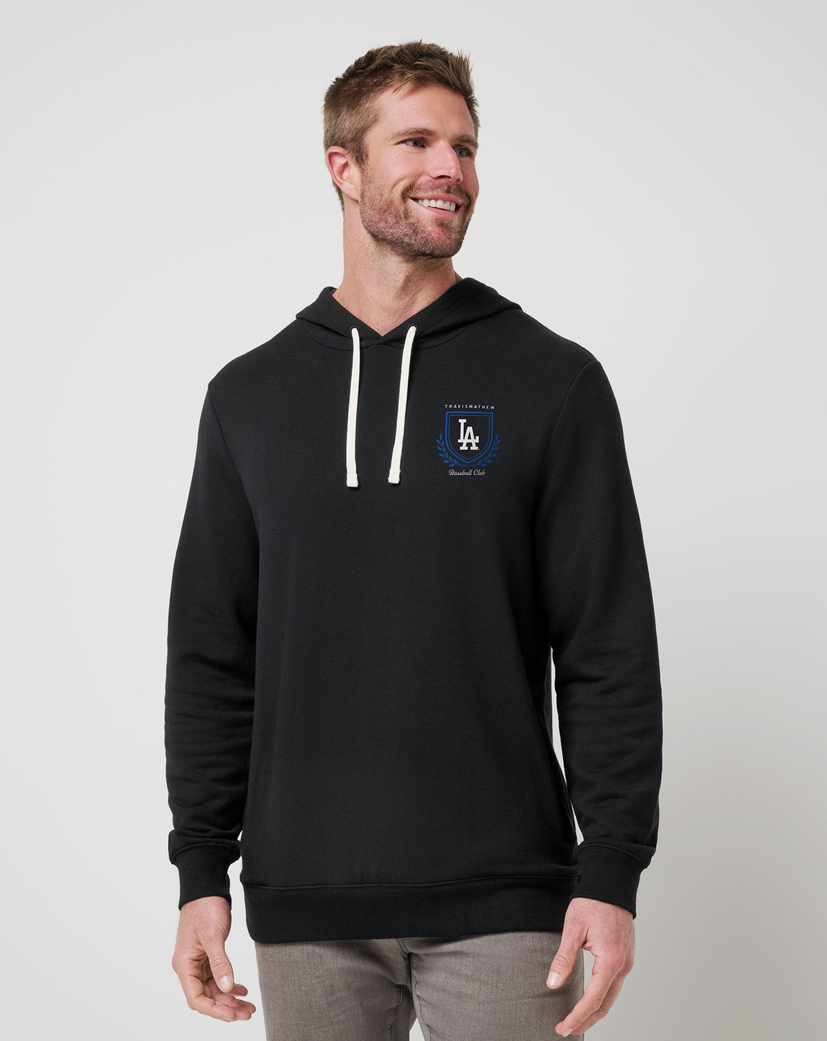 Los Angeles Dodgers Stadium Hoodie Black | Travis Mathew Essential