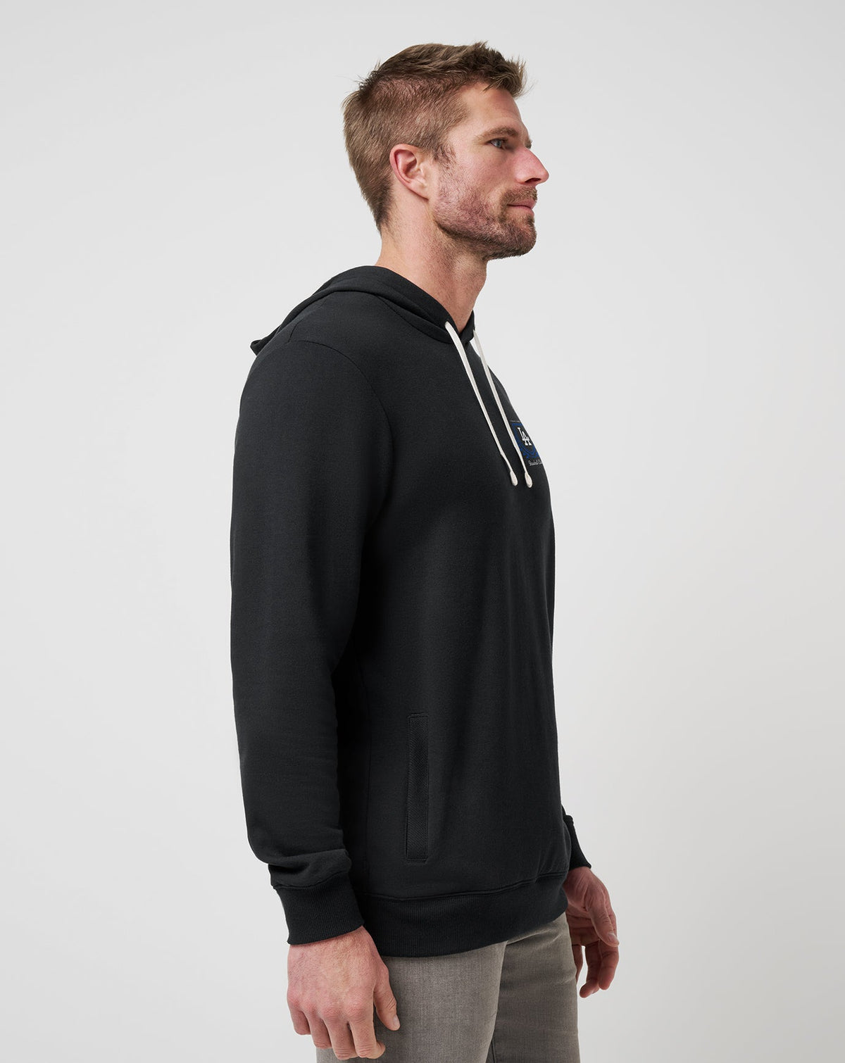 Los Angeles Dodgers Stadium Hoodie Black | Travis Mathew Essential