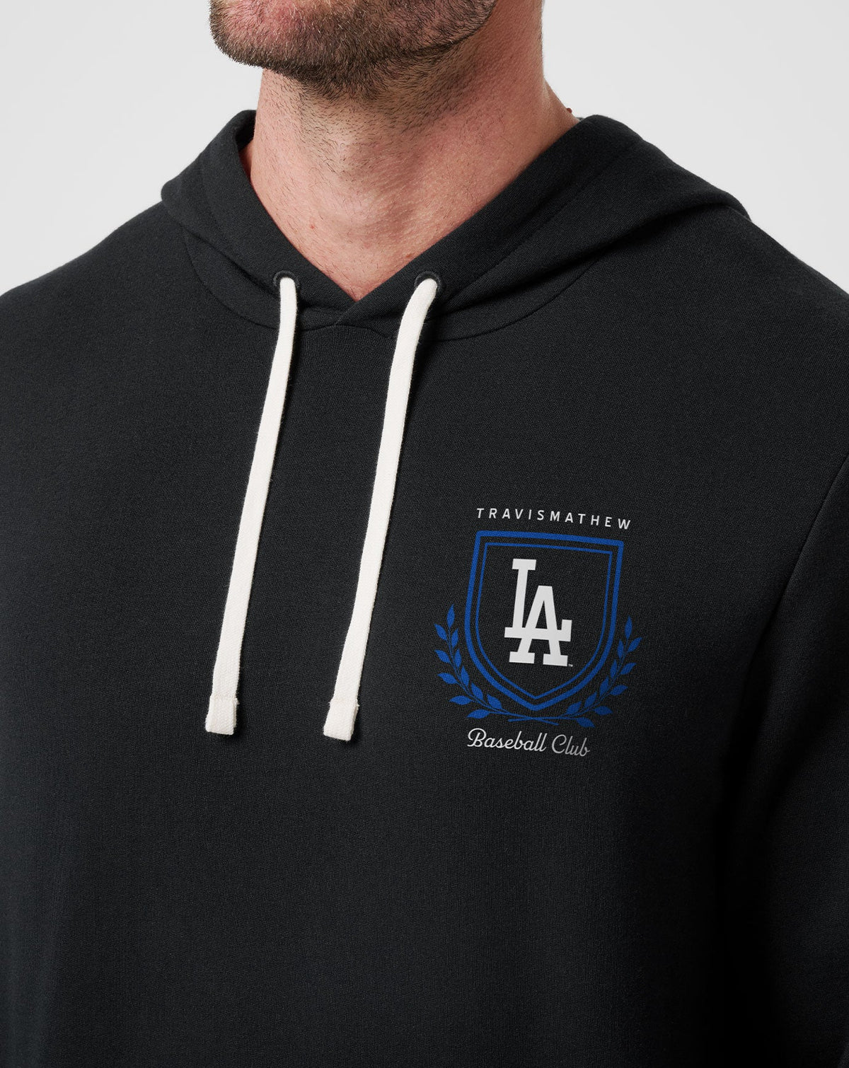 Los Angeles Dodgers Stadium Hoodie Black | Travis Mathew Essential