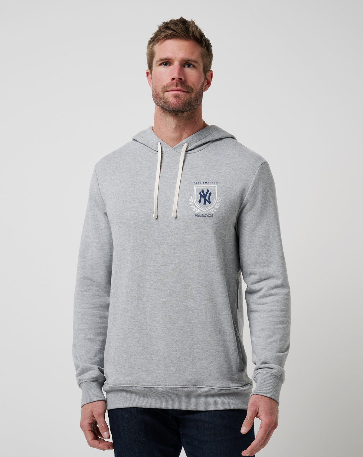 New York Yankees Stadium Hoodie Heather Grey | Travis Mathew New