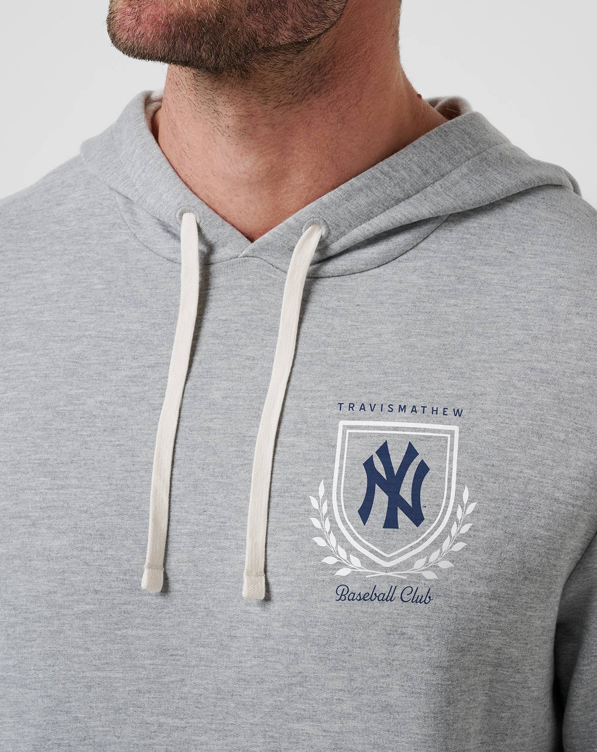 New York Yankees Stadium Hoodie Heather Grey | Travis Mathew New