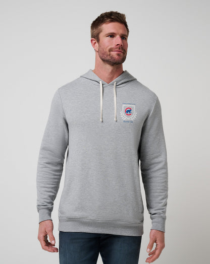 Chicago Cubs Stadium Hoodie Heather Grey | Travis Mathew Exclusive