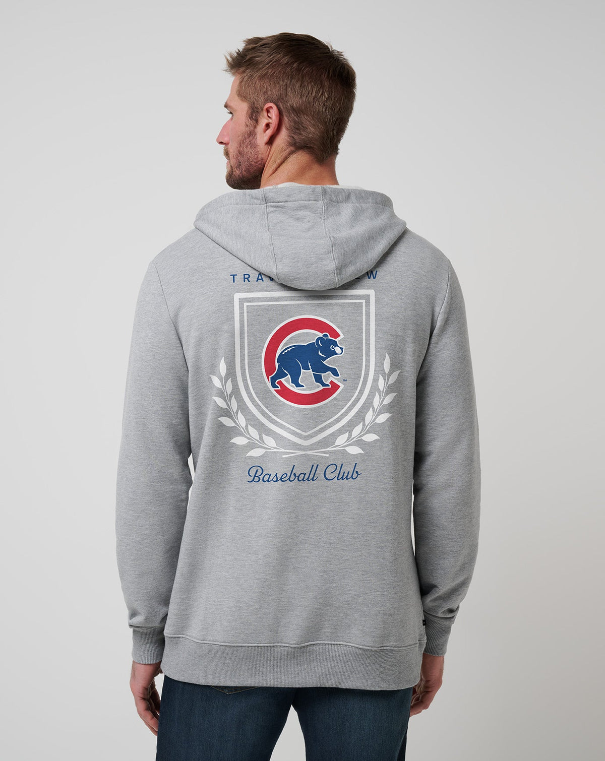 Chicago Cubs Stadium Hoodie Heather Grey | Travis Mathew Exclusive