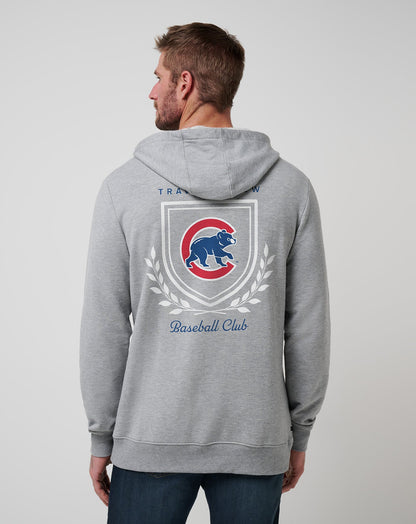 Chicago Cubs Stadium Hoodie Heather Grey | Travis Mathew Exclusive
