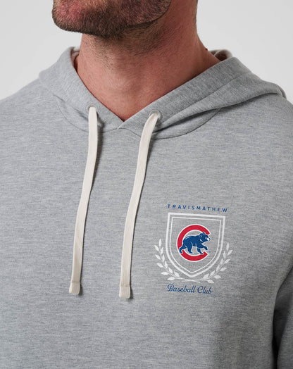 Chicago Cubs Stadium Hoodie Heather Grey | Travis Mathew Exclusive