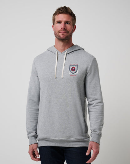 Atlanta Braves Stadium Hoodie Heather Grey | Travis Mathew Trusted