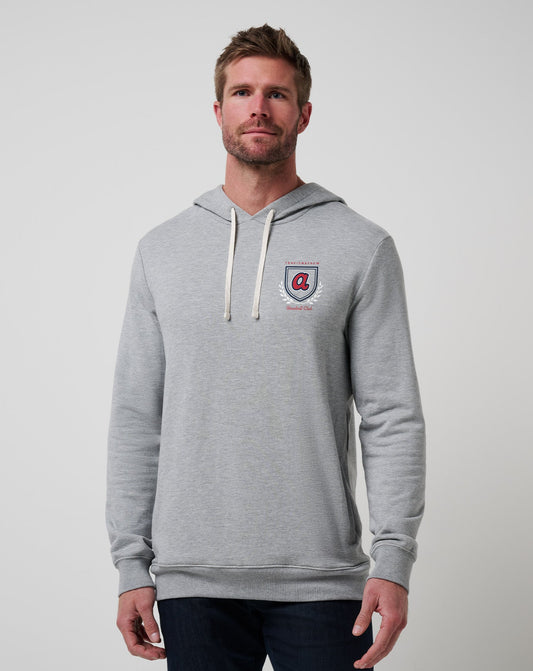 Atlanta Braves Stadium Hoodie Heather Grey | Travis Mathew Trusted