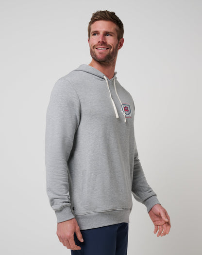 Atlanta Braves Stadium Hoodie Heather Grey | Travis Mathew Trusted