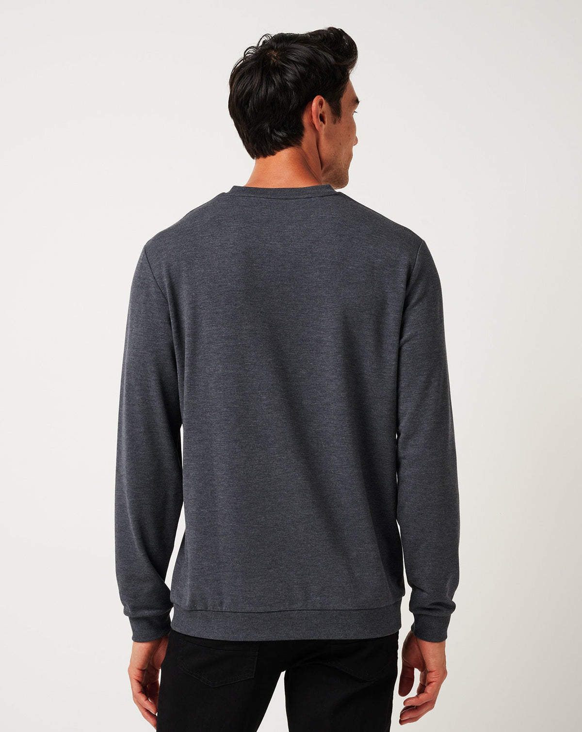 Amenities V-Neck Crew Heather Dark Grey | Travis Mathew Discount