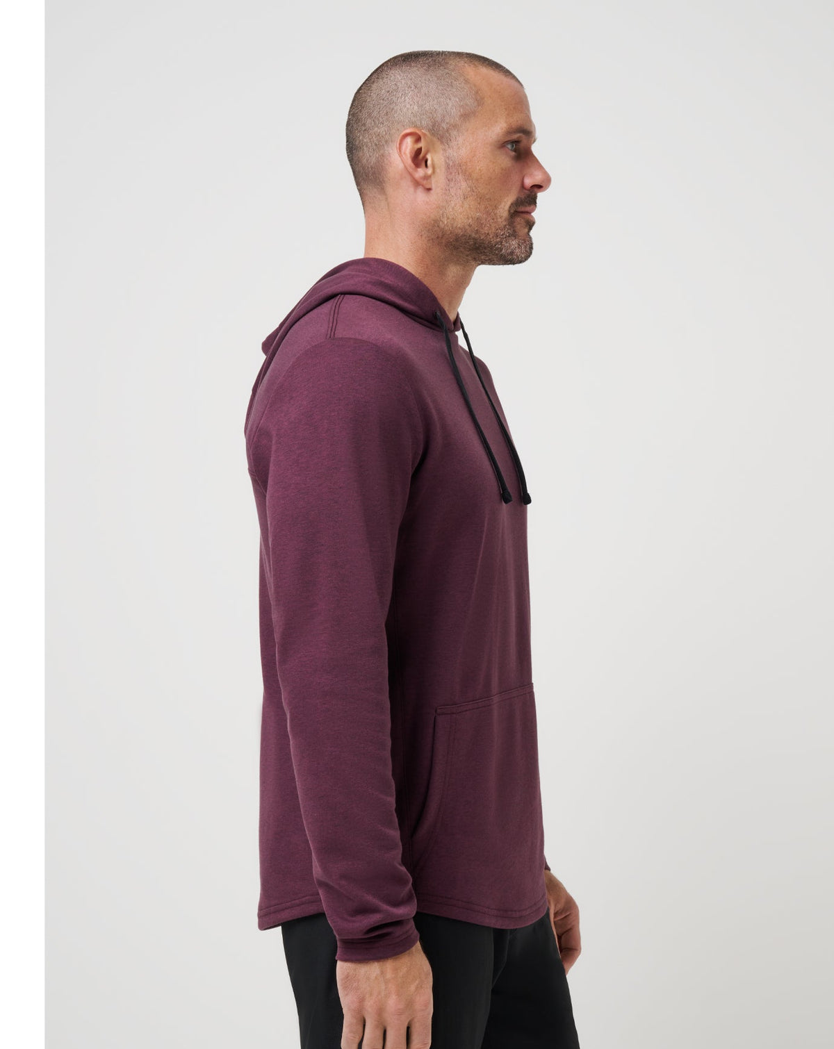 Upgraded Tech Hoodie Heather Mauve Wine | Travis Mathew Exclusive