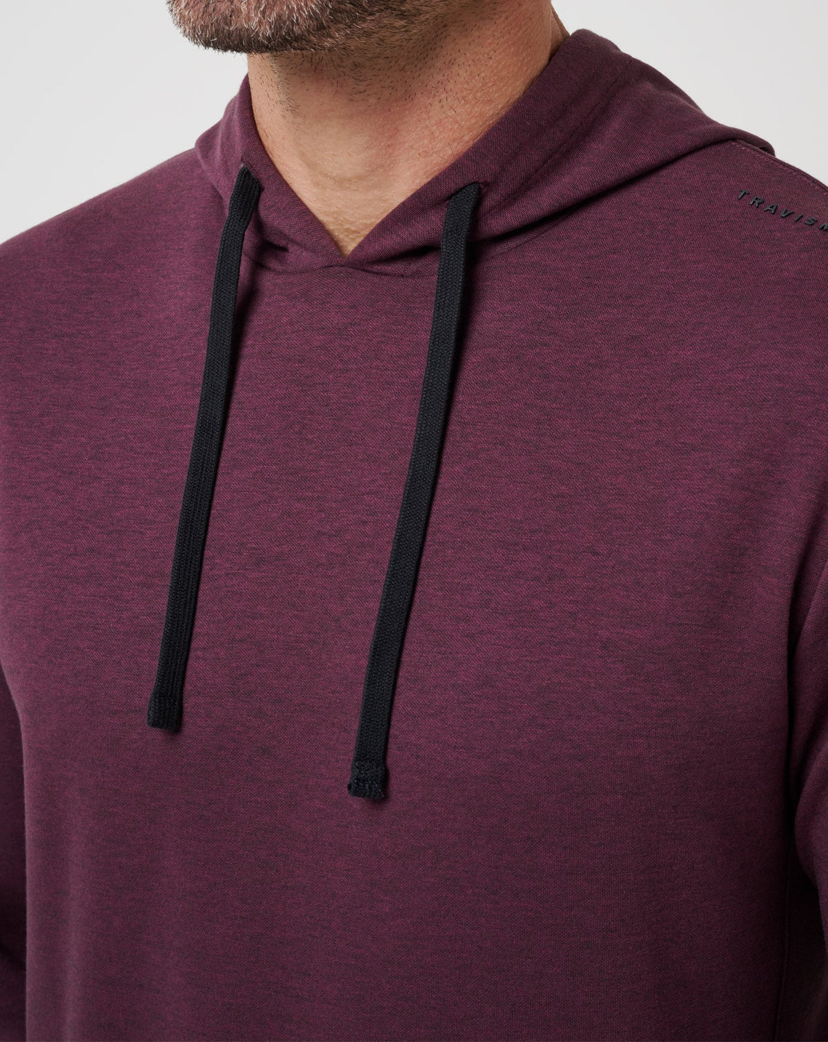 Upgraded Tech Hoodie Heather Mauve Wine | Travis Mathew Exclusive
