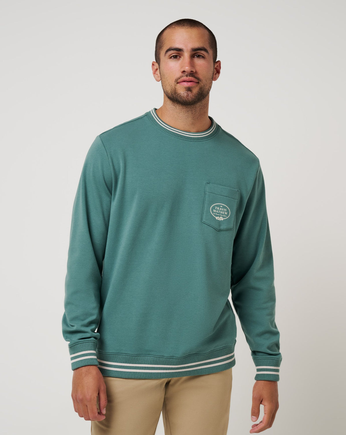 Vip Ticket Crew Silver Pine | Travis Mathew Exclusive