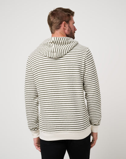 Shark Warning Hoodie Dark Olive | Travis Mathew Classic