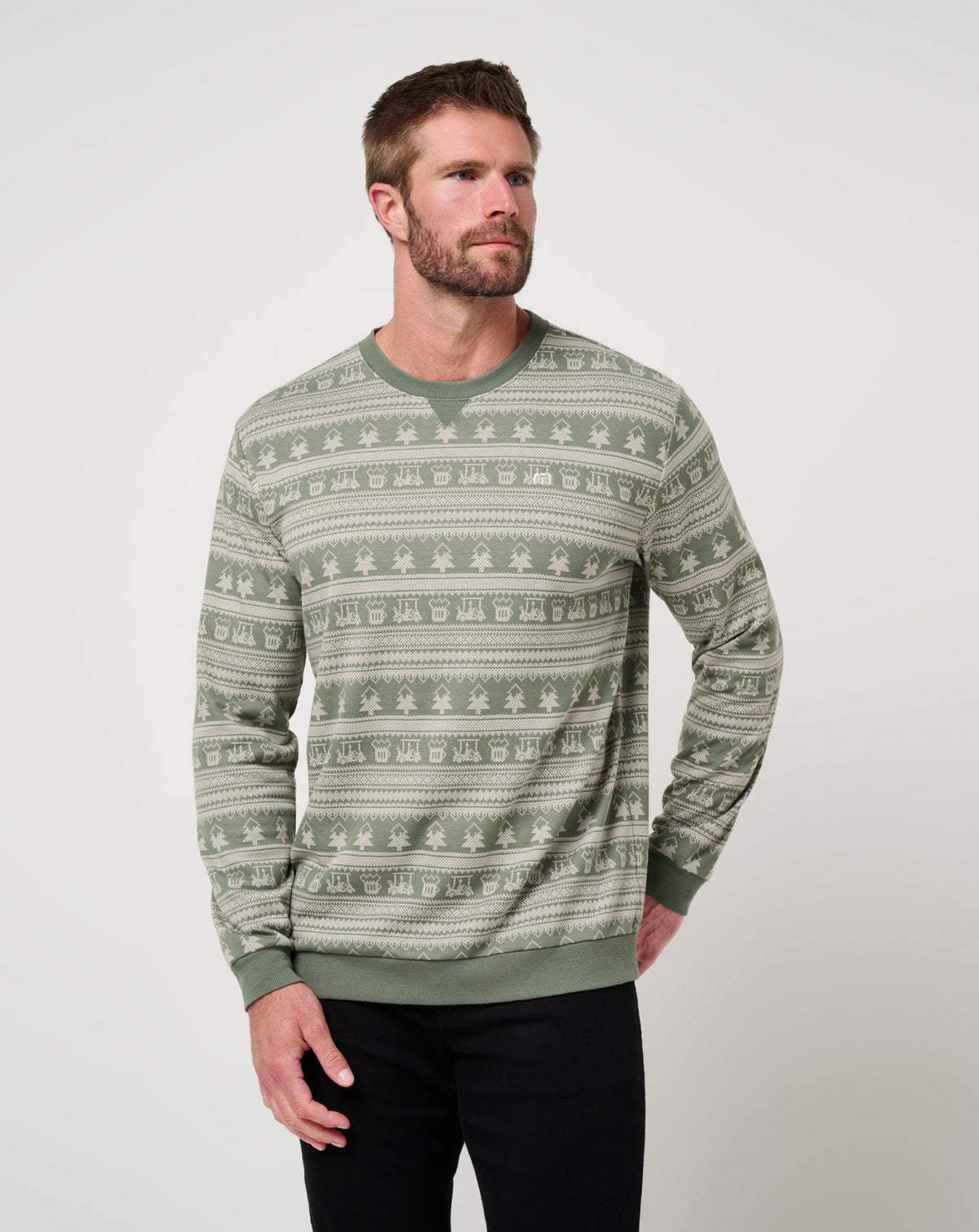 Family Time Crew Dark Olive | Travis Mathew Exclusive