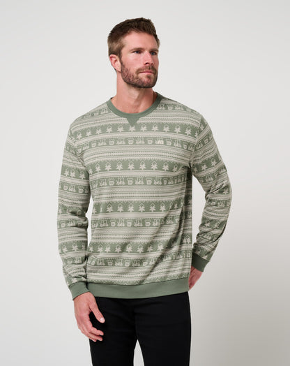 Family Time Crew Dark Olive | Travis Mathew Exclusive