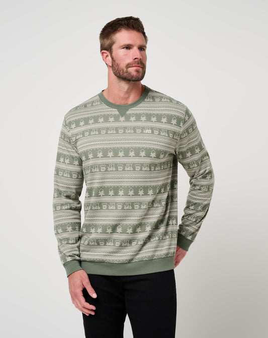 Family Time Crew Dark Olive | Travis Mathew Exclusive