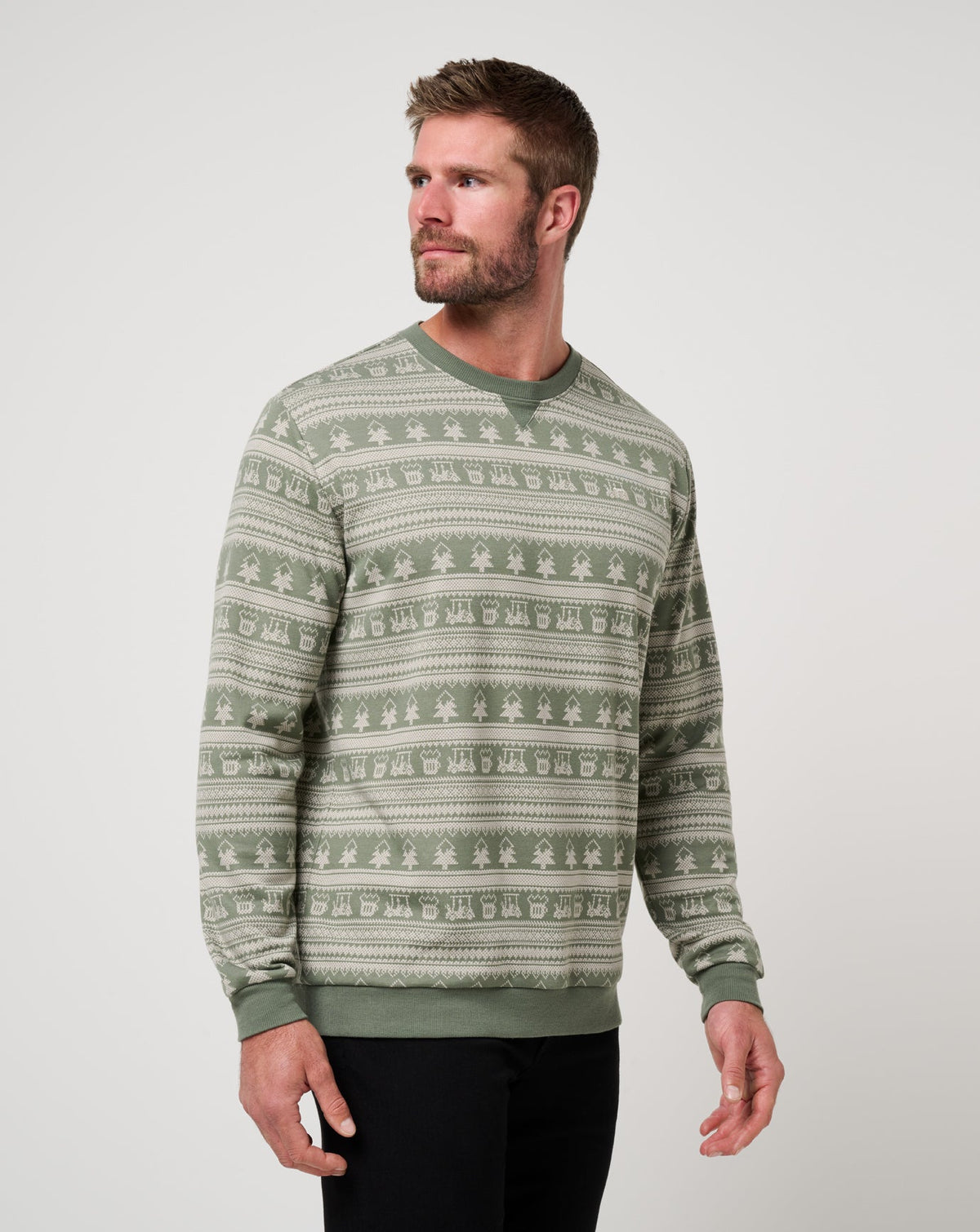 Family Time Crew Dark Olive | Travis Mathew Exclusive