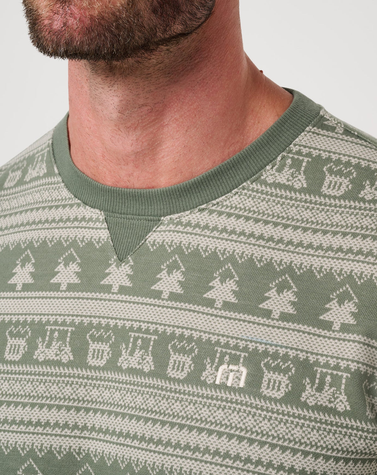 Family Time Crew Dark Olive | Travis Mathew Exclusive