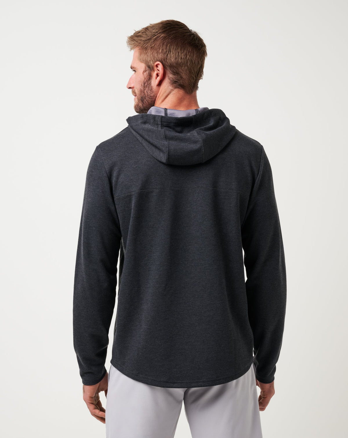 Upgraded Tech Hoodie Heather Black | Travis Mathew Recommended