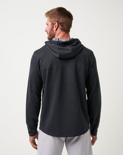 Upgraded Tech Hoodie Heather Black | Travis Mathew Recommended