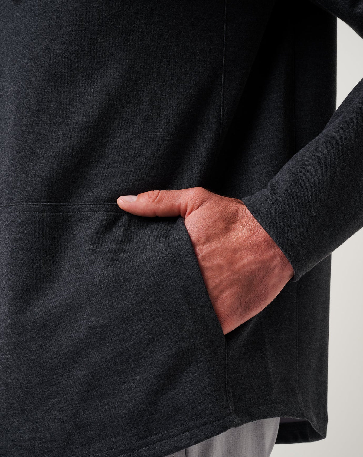 Upgraded Tech Hoodie Heather Black | Travis Mathew Recommended