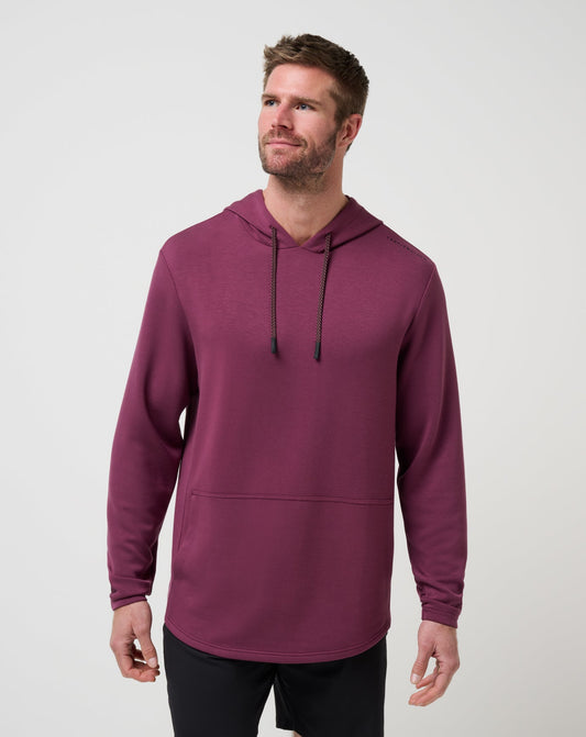 Fibercloud Hoodie Mauve Wine | Travis Mathew Everyday