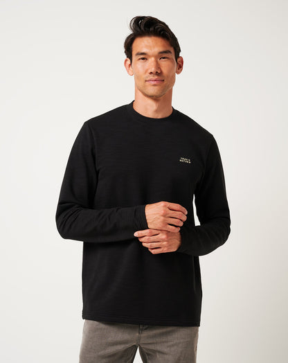 Man About Town Crew Black | Travis Mathew Classic