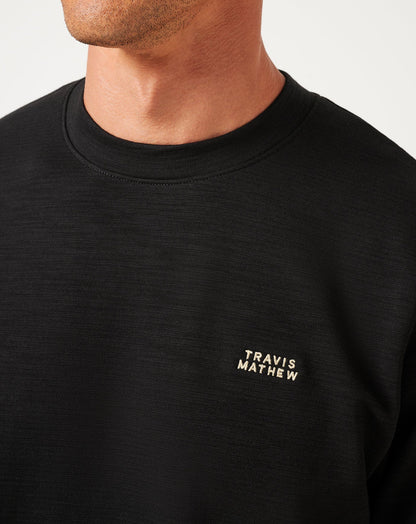 Man About Town Crew Black | Travis Mathew Classic
