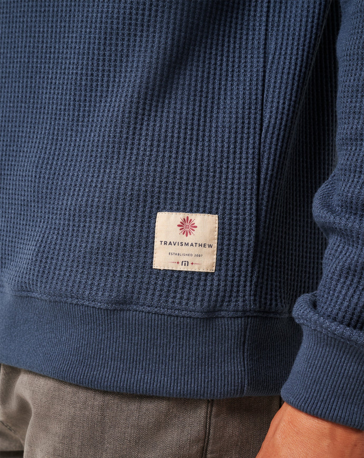 Nonrev Long Sleeve Crew Mood Indigo/Vintage Indigo | Travis Mathew Exclusive