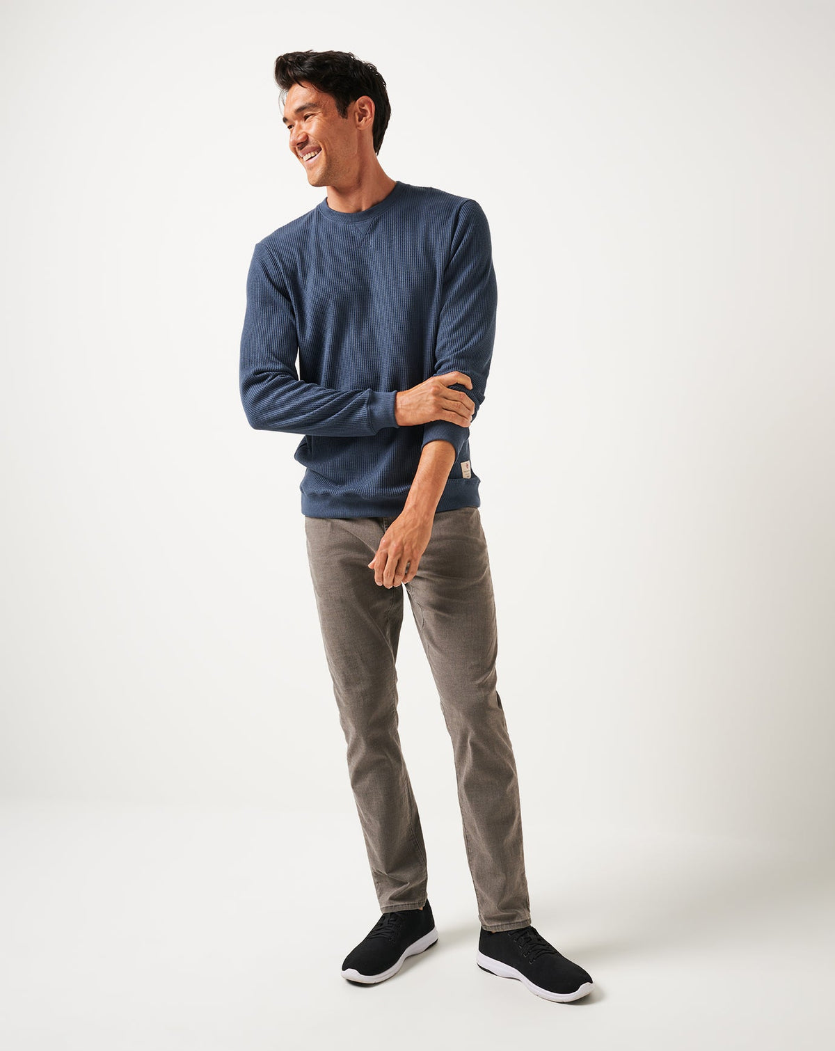 Nonrev Long Sleeve Crew Mood Indigo/Vintage Indigo | Travis Mathew Exclusive