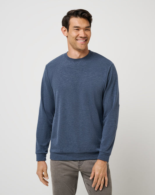 Cloud Sweater Heather Navy | Travis Mathew Top Pick