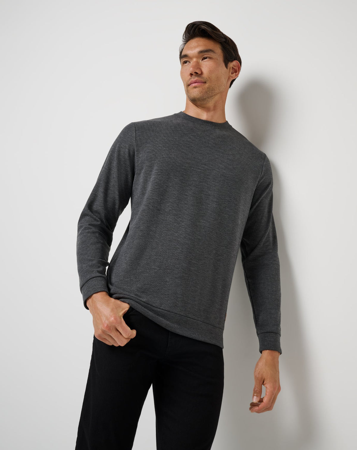 Cloud Sweater Heather Black | Travis Mathew Signature