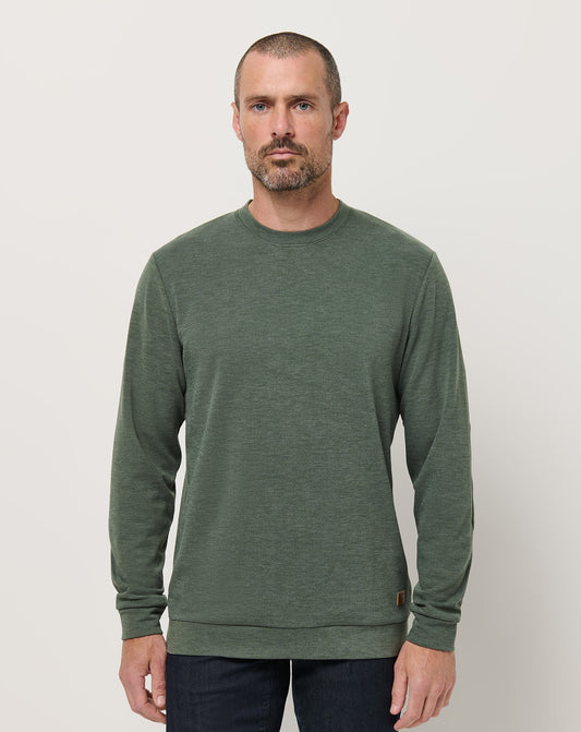 Cloud Sweater Heather Dark Olive | Travis Mathew Signature