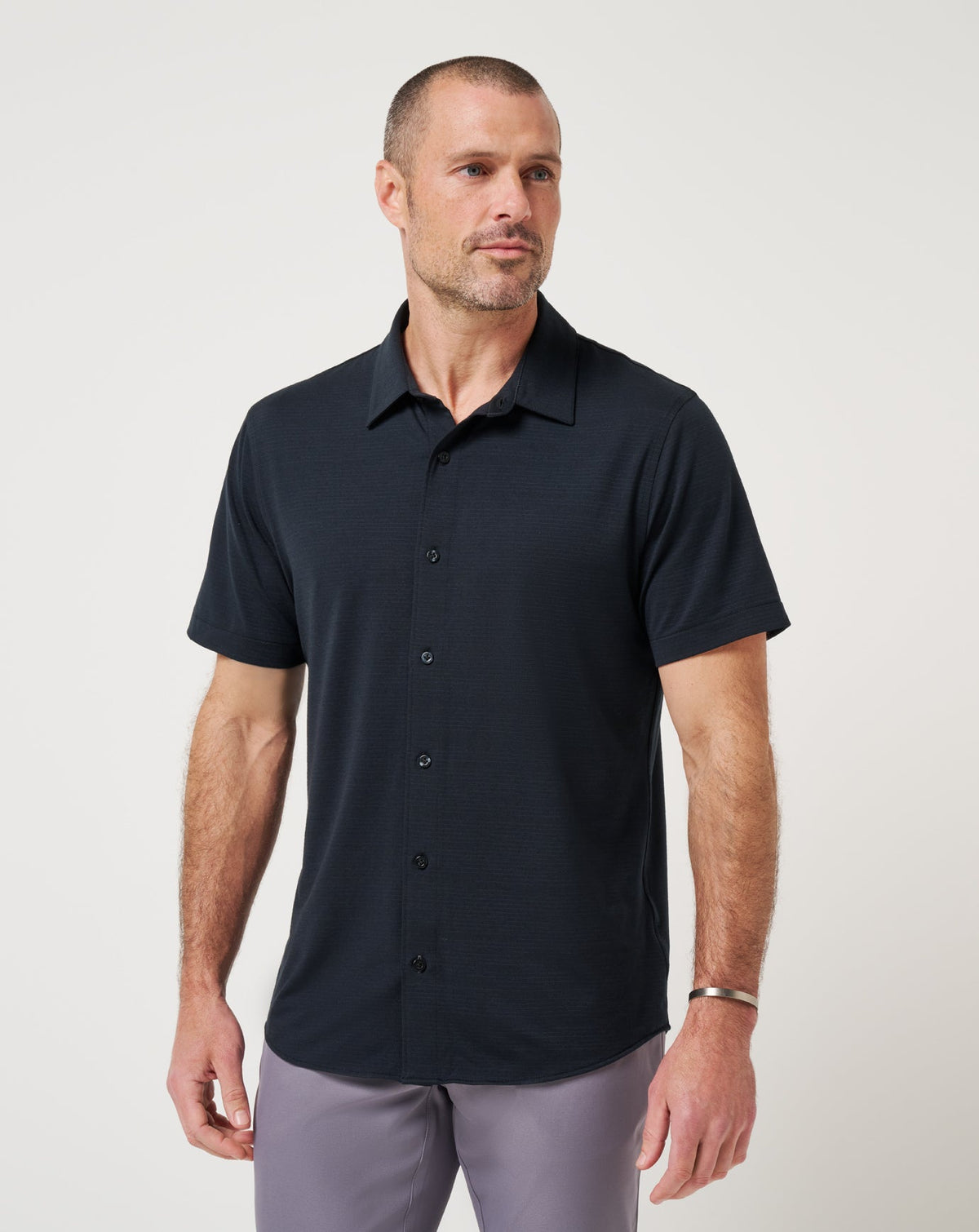 The Heater Button-Up Black | Travis Mathew Smart Buy