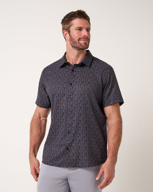 Techwoven Sunlight Button-Up Black | Travis Mathew Value