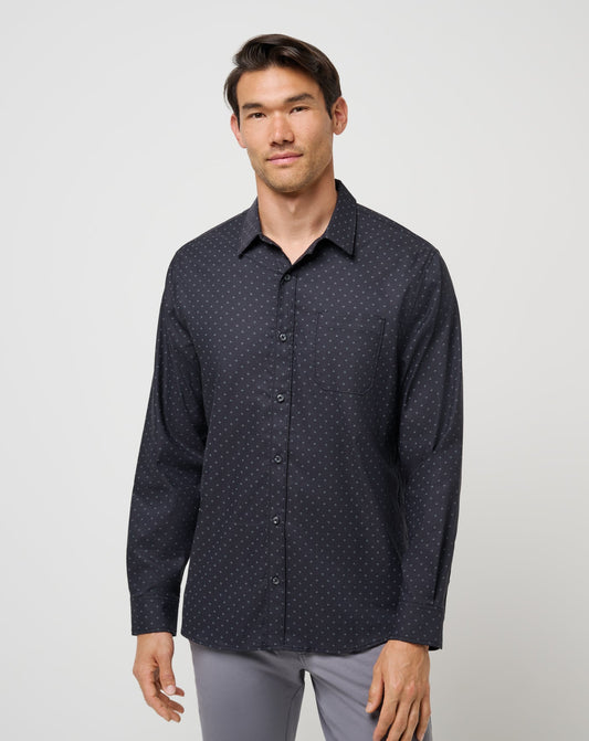 Techwoven Tidbits Button-Up Black | Travis Mathew Special Offer