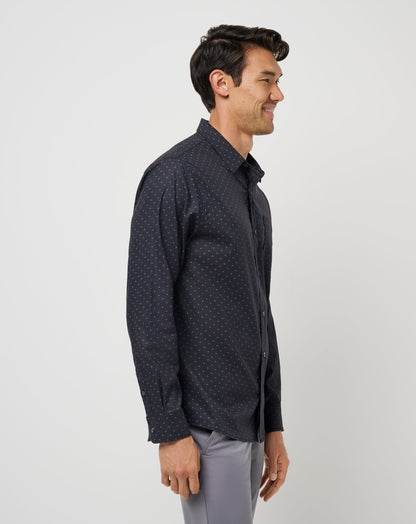 Techwoven Tidbits Button-Up Black | Travis Mathew Special Offer