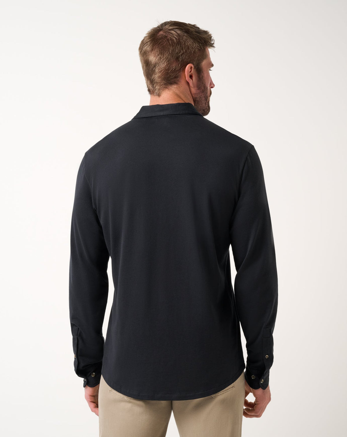 Comfortknit TM Social Club Button-Up Black | Travis Mathew Trusted