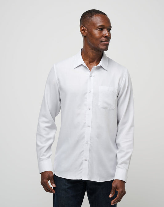 Little Leary Button-Up White | Travis Mathew Top Pick
