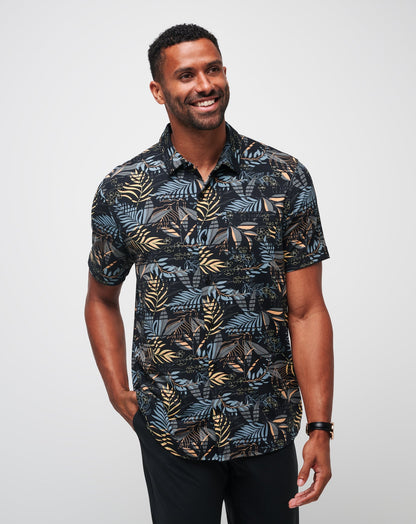 Knit Hanabata Days Button-Up Black | Travis Mathew Trending