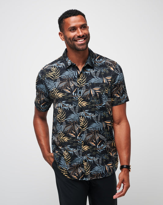 Knit Hanabata Days Button-Up Black | Travis Mathew Trending