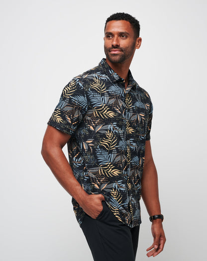 Knit Hanabata Days Button-Up Black | Travis Mathew Trending